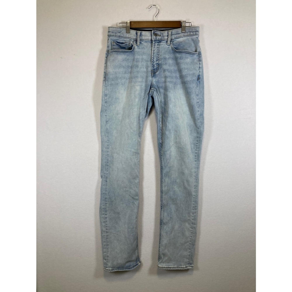 Old Navy Straight Jeans Mens 32x36 Light Wash 360 Stretch Go-Recycled Denim